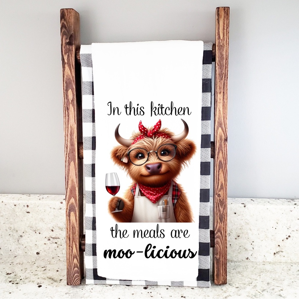 Handcrafted sublimation kitchen towel